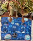 Dooney Bourke Blue Disney World Disneyland Vacation Resorts Large Tote Travel