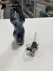 Woman Body Smoking Herb Pipes Black Color Mini Shisha Glass Tube 1 Set 