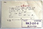 Rare 1917-1967 Lipetsk Moscow Ussr Qsl Radio Card Ua3-137-5