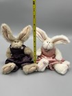 Ty 1993 Jeremy   Sara Bunny Rabbit Jointed Plush 7    Attic Treasures Vintage
