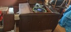 Antique Working Victor Victrola Talking Machine Phonograph Mahogany Console Rare