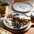 - - 2 Piece 13 Serving Platter Set Stoneware