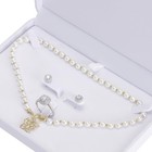 Large Velvet Jewelry Set Box  Big Necklace And Ring Earring Pendant Gift Box 