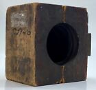 Industrial Art  Foundry Mold Pattern Vintage  Matched Pair  Wood  Rare Steampunk