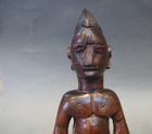 Good Old Larger West African Tribal Art Nigerian Yoruba Ibeji Doll Male Figure