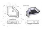 Specialty Recreation Nsb3434wc Neo Shower Base 34  X 34 Front Center Drain White