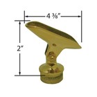 Outwater 2  Dia Brass Adjustable Saddle For 2  Bar Rail