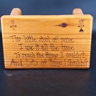 Childrens Hand Crafted Wooden Step Stool Small With Cute Saying 9  Tall