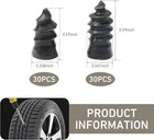 2026 Upgraded 60pcs Screw In Tire Plugs Self Service Tire Plugs Kit With Screwdr