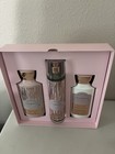 Bath   Body Works Box Gift Set 3pcs Champagne Toast Mist Body Lotion Shower Gel