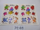 2 Vintage 1980 s Hallmark Puffy Sheet Stickers Mr  Men   Little Miss 1984 Vinyl