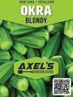Blondy Okra Seeds   Heirloom   Non-gmo   Fresh Vegetable Seeds