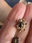 Very Nice Vintage Gold Filled 1952 Lds Mormmon Seminary Pin Seed Pearls Rubies