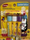  3 Ct  Carmex Limited Ed Merry Berry Sugar Cookie Candy Cane Sugar Plum Lip Balm