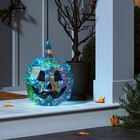 16  Narrow Iridescent Pumpkin 3d Novelty Modular Light Structure Cool White -