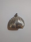 Sterling Silver Perfume Scent Bottle Mexico Mini Shell Shape Garnet Topper Ormex