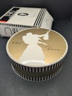 Vintage Dana Tabu Dusting Body Powder 4 25 Oz Puff Gold Black Stripe Box Bnib
