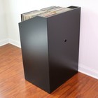 Lpbin Lp Storage Cabinet   Modern Black   Bin Style Vinyl Record Storage