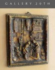 German Wax Relief  40 s Romanticism Mid Century Vtg Art Painting Sculpture 50 s