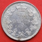 1858 Canada 20 Cents Re-engraved 5 - Vf - Lot 12005