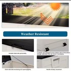 75-gal Storage Box Weather Resistant Deck Box  Lockable Lid  Wheels  Black