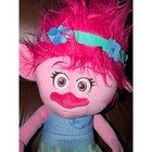 Dreamworks Trolls Poppy Plush Doll Pink Hair Blue Flower Headband Franco Mfg