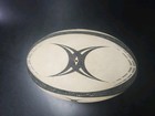 Gilbert G-tr4000 Rugby Trainer Ball Size 5 White black Used 