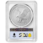 Presale - 2025-w Burnished  1 American Silver Eagle Pcgs Sp70 Fdoi Flag Label