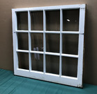 Vintage 1950 s 12 Lite 29x30 Window Sash Old Shabby White Chic 1445-26b