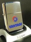 1997 Vantage Cigarettes Advertising Zippo Lighter Used Zippo Plastic  Box