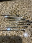 8 Sterling Silver Cocktail Or Hors D   oeuvre Picks Vintage 1940-1970