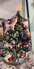 Danbury Mint Pug Christmas Tree Lighted Collectible Figurine