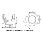 Rear Spicer Driveshaft Flange Yoke 5001905 Fit For Toyota Tacoma Hilux 2005-2015