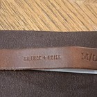 Women s Wide Leather Belt Brown Silence And Noise Brand