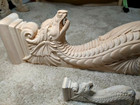 Wooden Corbel Dragon Shelf Carved Bracket  Fireplace Surround Cabinet Corbel 20 