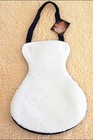 67ai Fleece Saddle Seat Cover White With Black Neoprene Back Hilason