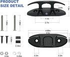 Boat Folding Cleat flip Up Dock Cleats Marine Grade Nylon Fold Cleats With Back