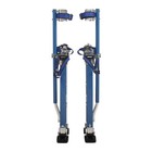 Adjustable 24 Inch-40 Inch Aluminum Drywall Stilts For Painter Taping Tool Blue