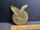 Vintage Foe Fraternal Order Of Eagles Brass Plaque