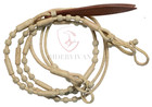 Romal Reins Beige Cow Rawhide  Rommel Reins 20 Plaits  Regular 55  Romal Reins 