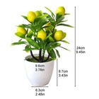 18cm Artificial Lemon Fruit Bonsai Plant Home Decor Potted Fake Tree Ornament