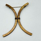 Vintage Art Deco Geometric Brooch Pin Estate