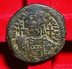 Justinian I Ae Follis Antioch Ad 557-559  Regnal Year Xxxi  Large And Heavy  Vg 