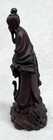 Hand Carved Wood Asian  Chinese Farmer Man Figurine 8 5   