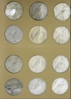 1921 - 1935 Peace Silver Dollar Us Coin Lot   P D S Vg - Xf   90  Bullion
