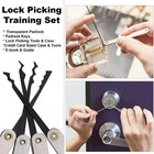 Lockpicking Practice Set     15 Pcs Stainless Steel Tools With Transparent Trainin