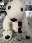 Coca Cola Polar Bear Plush Vintage 1993 With Coke Bottle 8  Tall Stuffed White