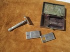 Antique Vintage Gillette Razor Pat 04 S n K262895 From 1919   Silver Plate