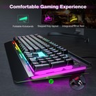 Tecknet Wired Gaming Keyboard  Usb Computer 15-zone Rgb Black
