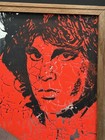 Vintage The Doors Jim Morrison Carnival Mirror Fair Prize Framed Mirror 12   x12   
